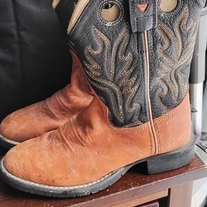 Brown and Black Western Boots